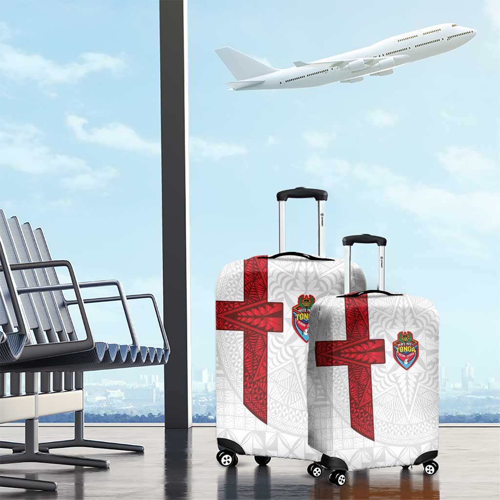 Tonga Ngatu Art Rugby Mate Ma'a Luggage Cover - Polynesian Pride