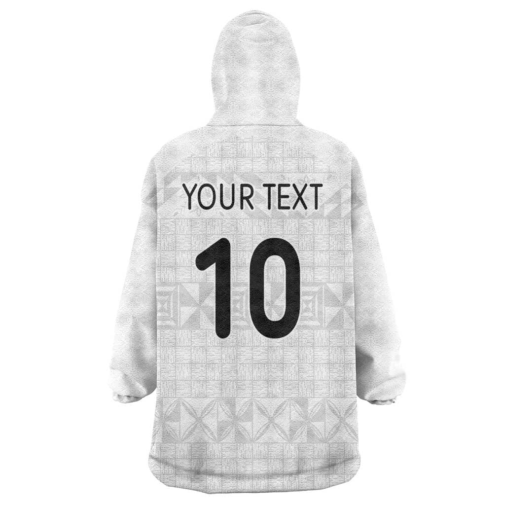 Custom Tonga Ngatu Art Rugby Mate Ma'a Wearable Blanket Hoodie - Polynesian Pride