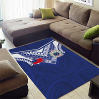 Samoa Rugby Area Rug Pacific Motifs - Polynesian Pride