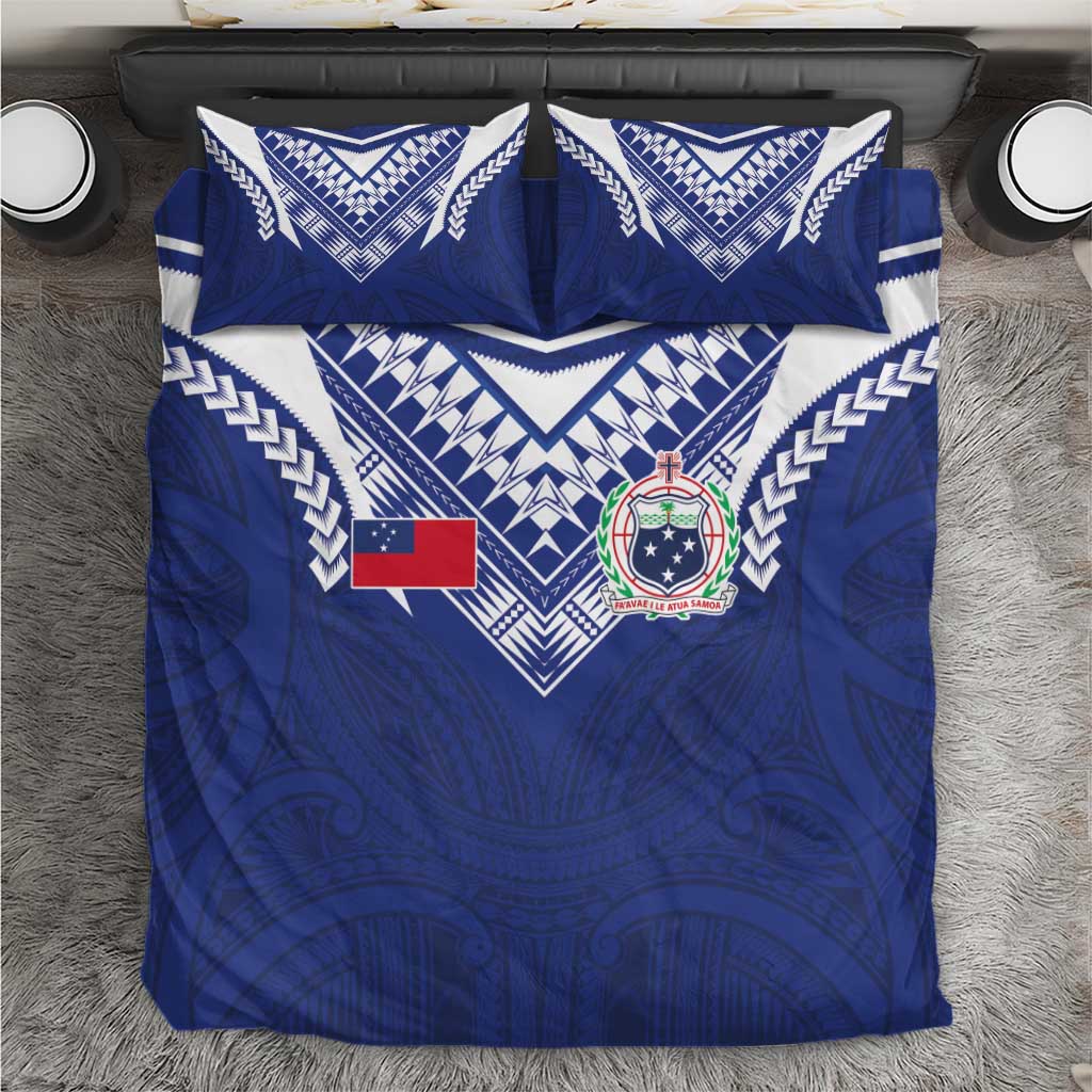Samoa Rugby Bedding Set Pacific Motifs - Polynesian Pride