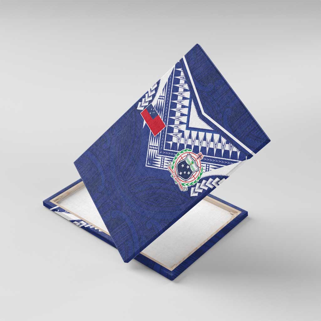 Samoa Rugby Canvas Wall Art Pacific Motifs - Polynesian Pride
