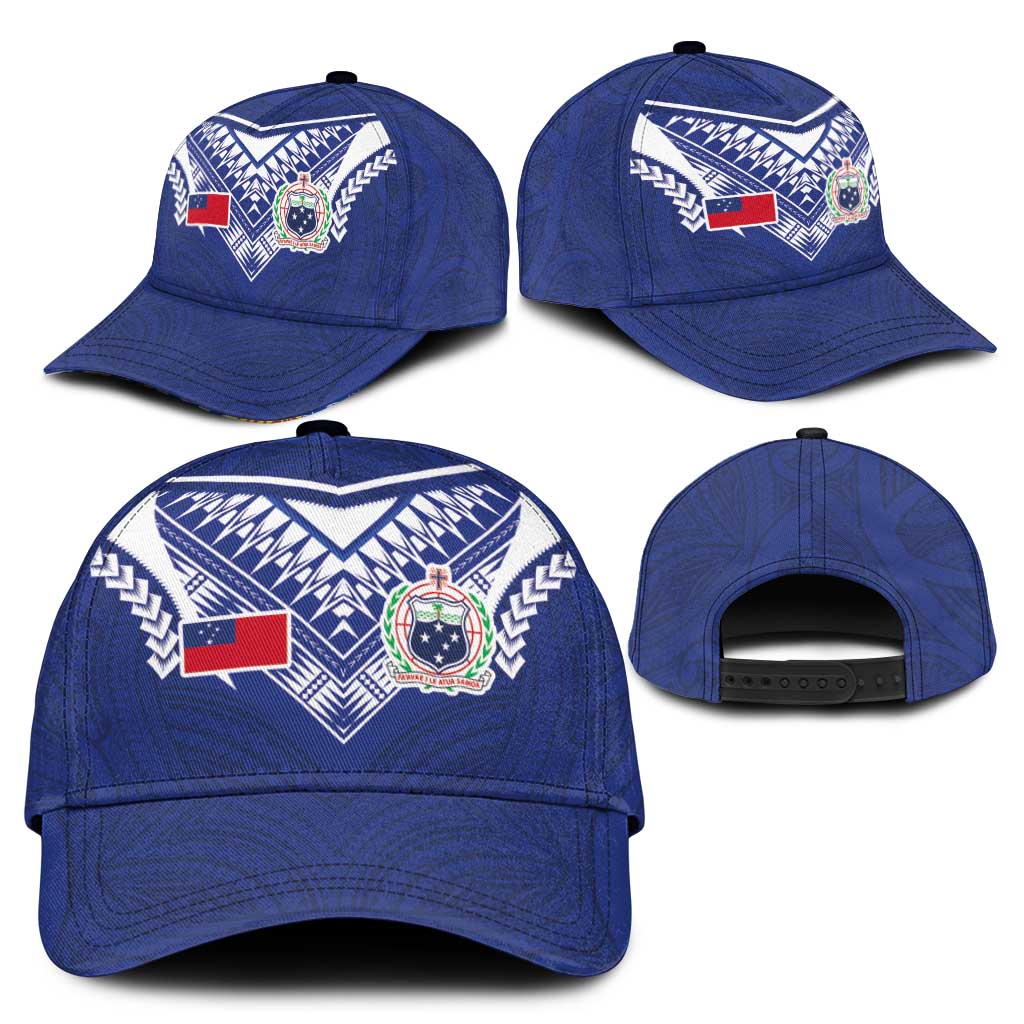 Samoa Rugby Classic Cap Pacific Motifs - Polynesian Pride