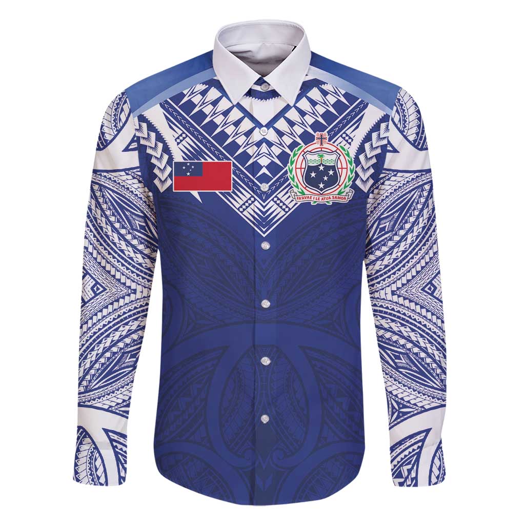 Custom Samoa Rugby Family Matching Summer Maxi Dress and Hawaiian Shirt Pacific Motifs - Polynesian Pride