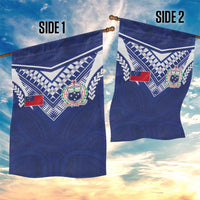 Samoa Rugby Garden Flag Pacific Motifs - Polynesian Pride