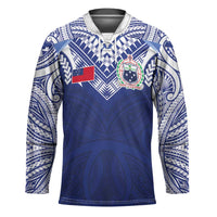 Custom Samoa Rugby Hockey Jersey Pacific Motifs - Polynesian Pride