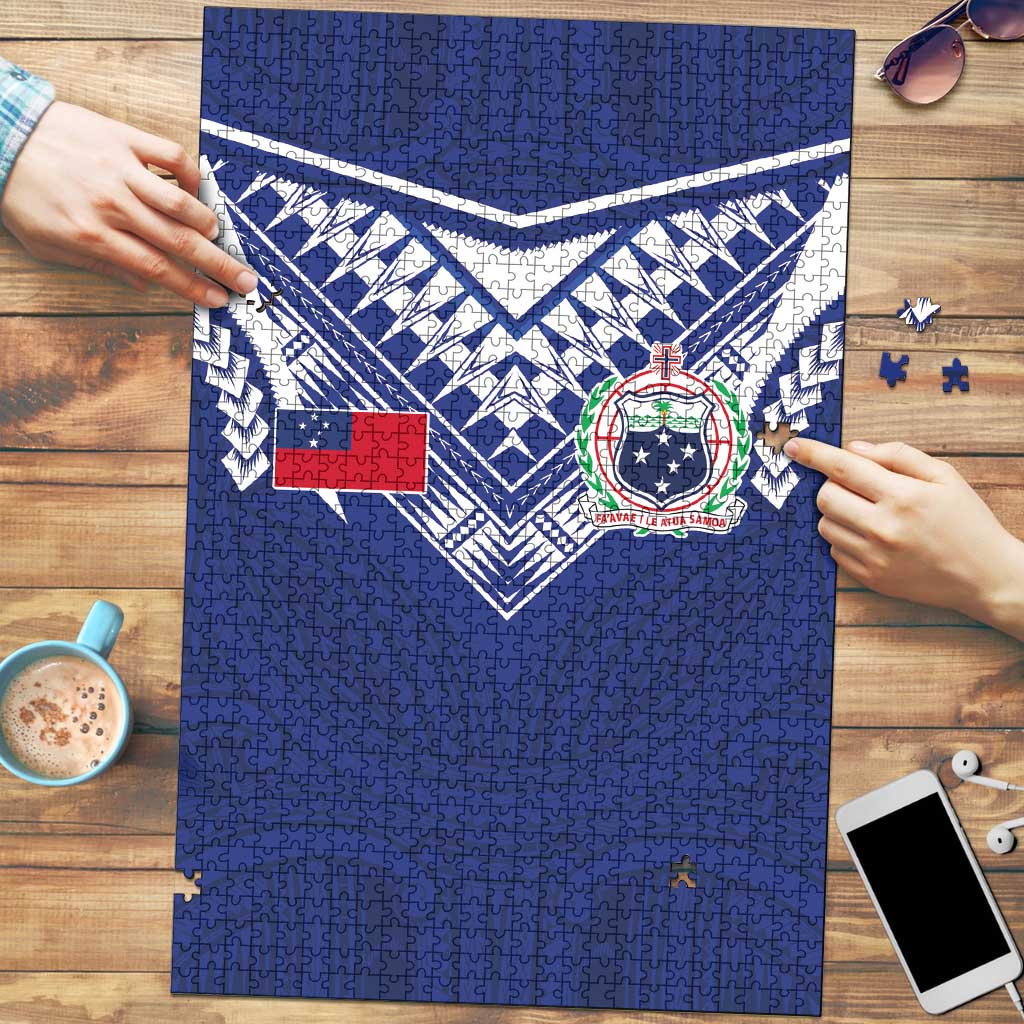 Samoa Rugby Puzzle Pacific Motifs - Polynesian Pride