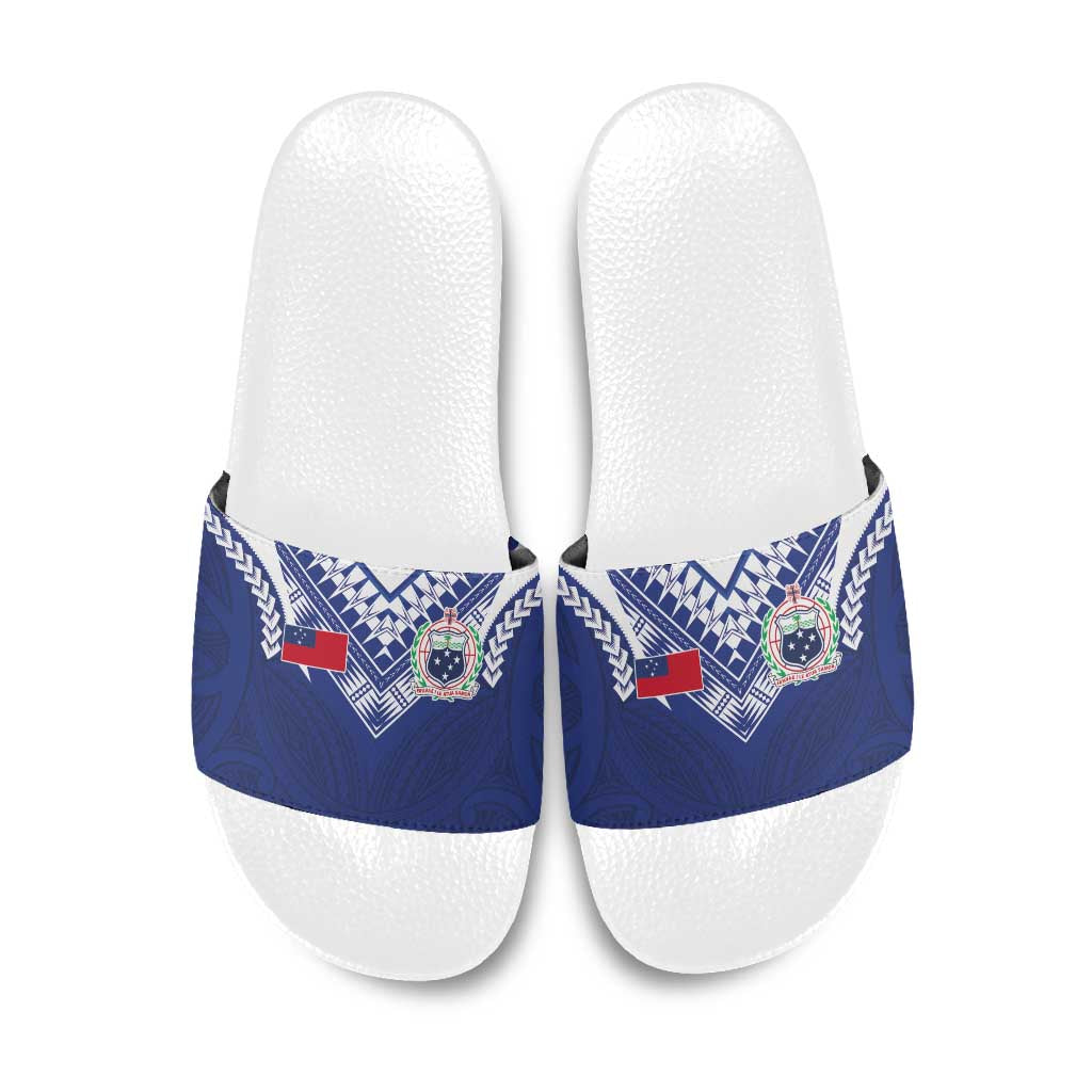 Samoa Rugby Slide Sandals Pacific Motifs - Polynesian Pride