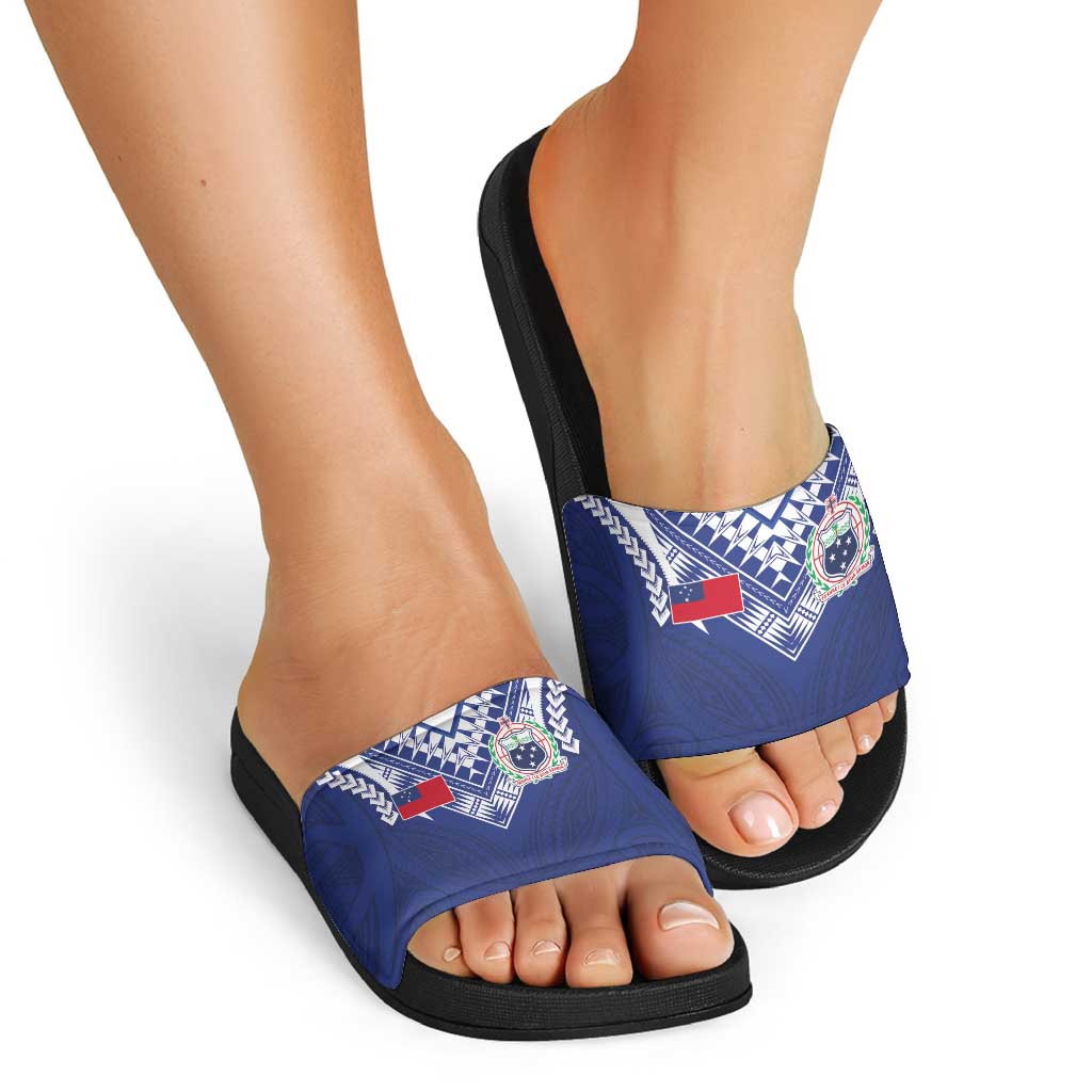 Samoa Rugby Slide Sandals Pacific Motifs - Polynesian Pride