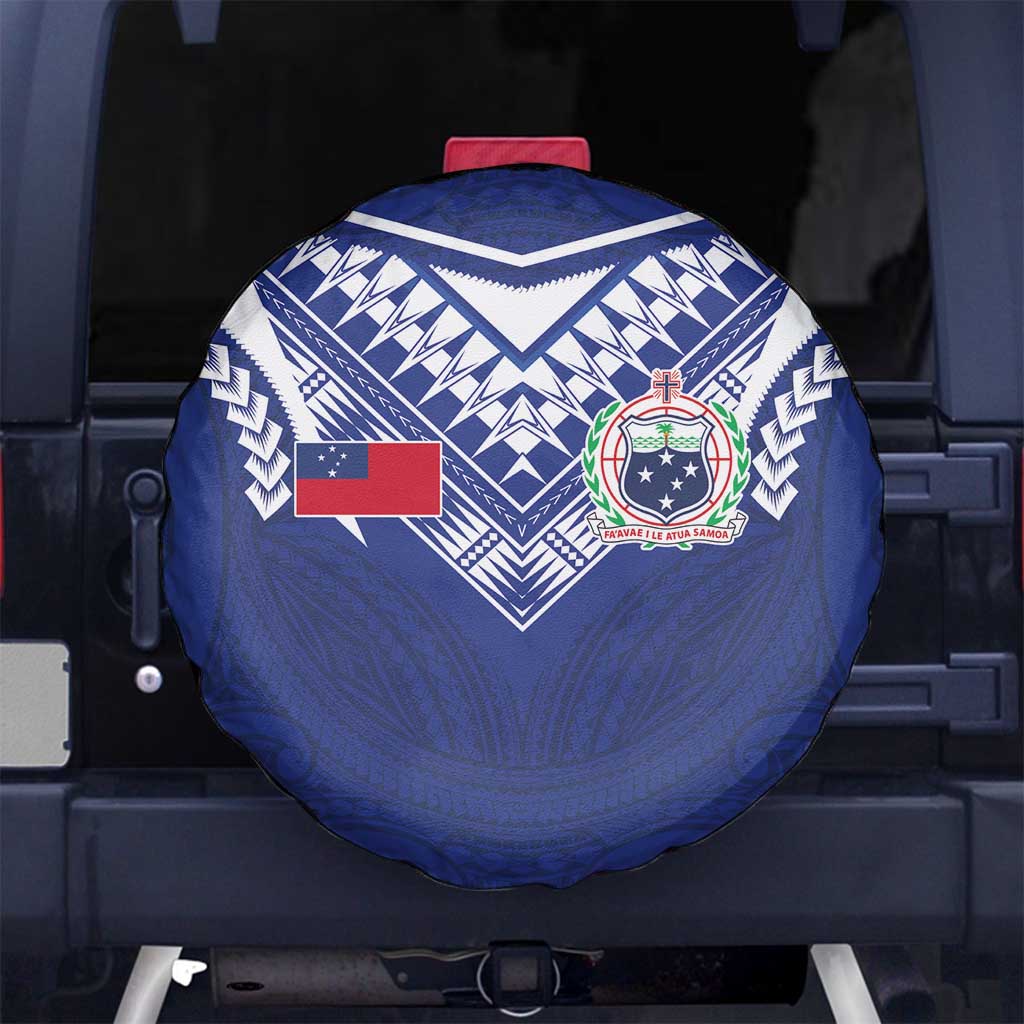 Samoa Rugby Spare Tire Cover Pacific Motifs - Polynesian Pride