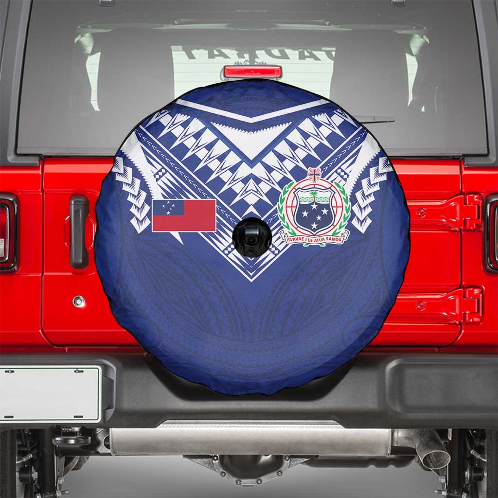 Samoa Rugby Spare Tire Cover Pacific Motifs - Polynesian Pride