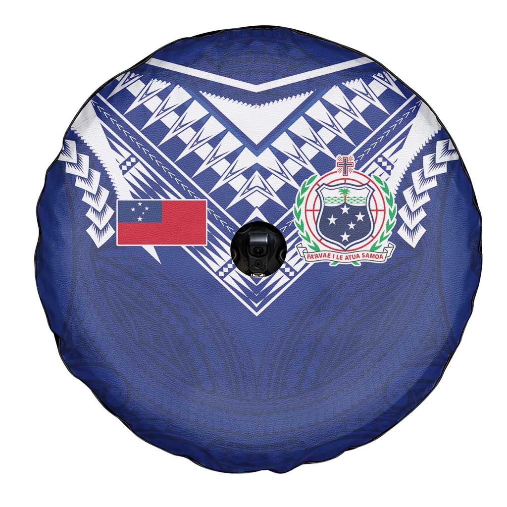 Samoa Rugby Spare Tire Cover Pacific Motifs - Polynesian Pride