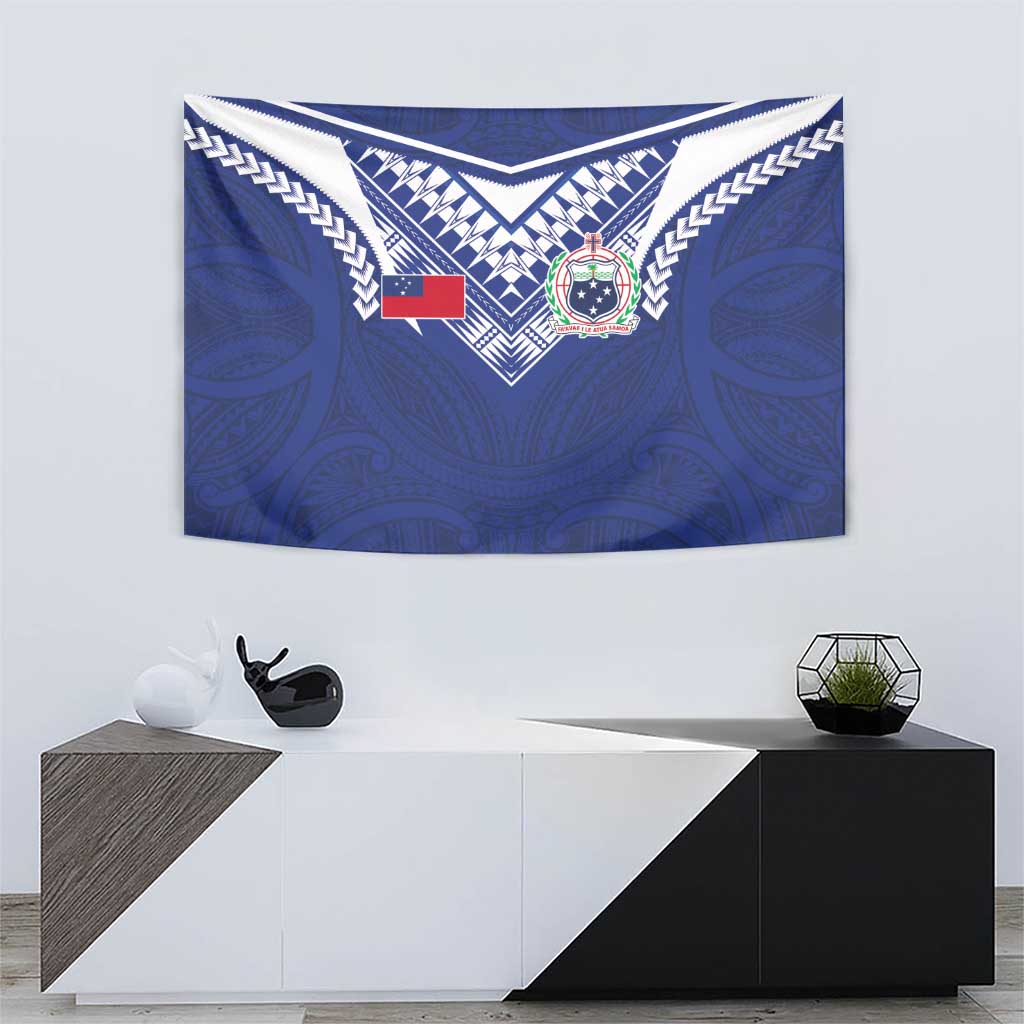 Samoa Rugby Tapestry Pacific Motifs - Polynesian Pride