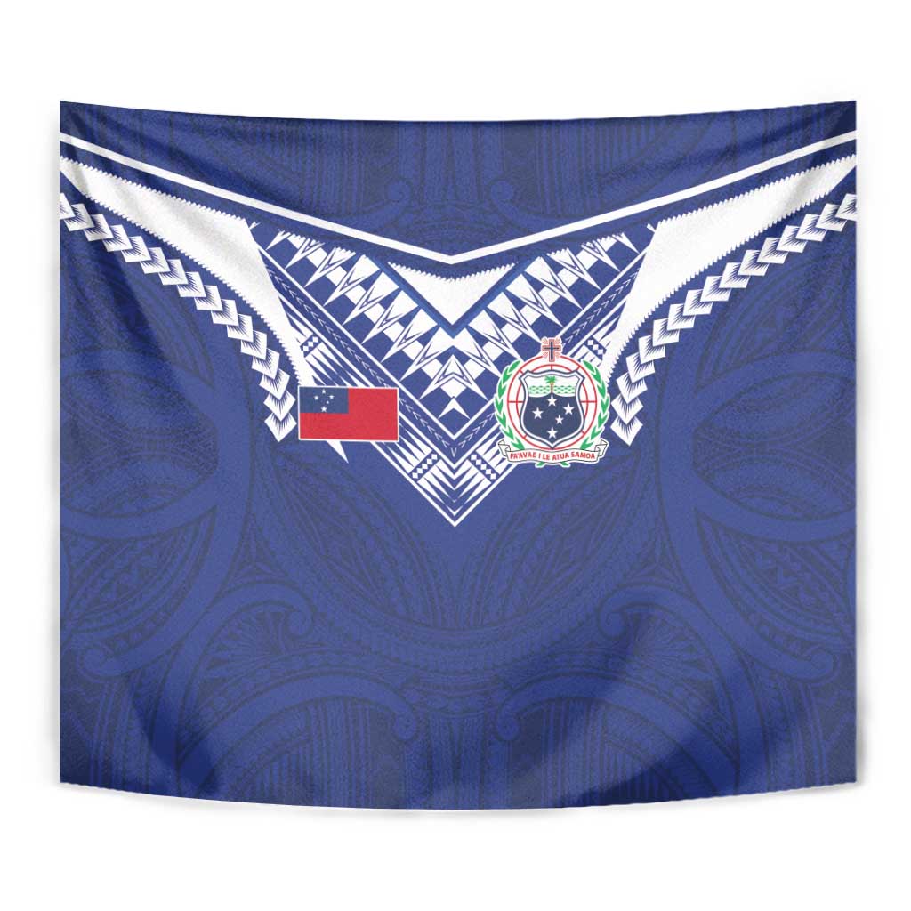 Samoa Rugby Tapestry Pacific Motifs - Polynesian Pride