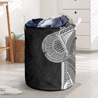 Samoan Tatau Laundry Basket Art Tribal Traditional Tattoos LT03 Black - Polynesian Pride