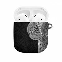 Samoan Tatau AirPods Case Art Tribal Traditional Tattoos LT03 Black - Polynesian Pride