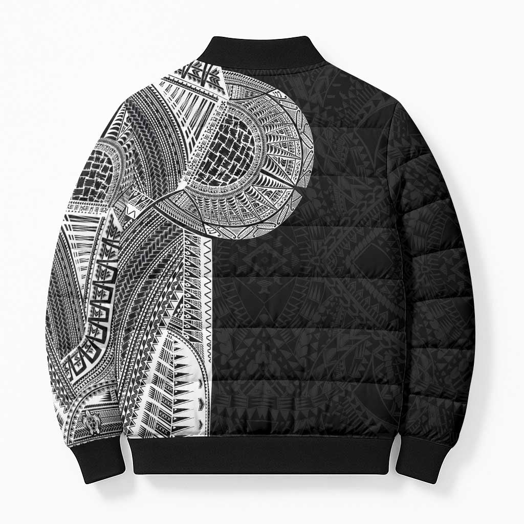 Samoan Tatau Bomber Puffer Jacket Art Tribal Traditional Tattoos LT03 - Polynesian Pride