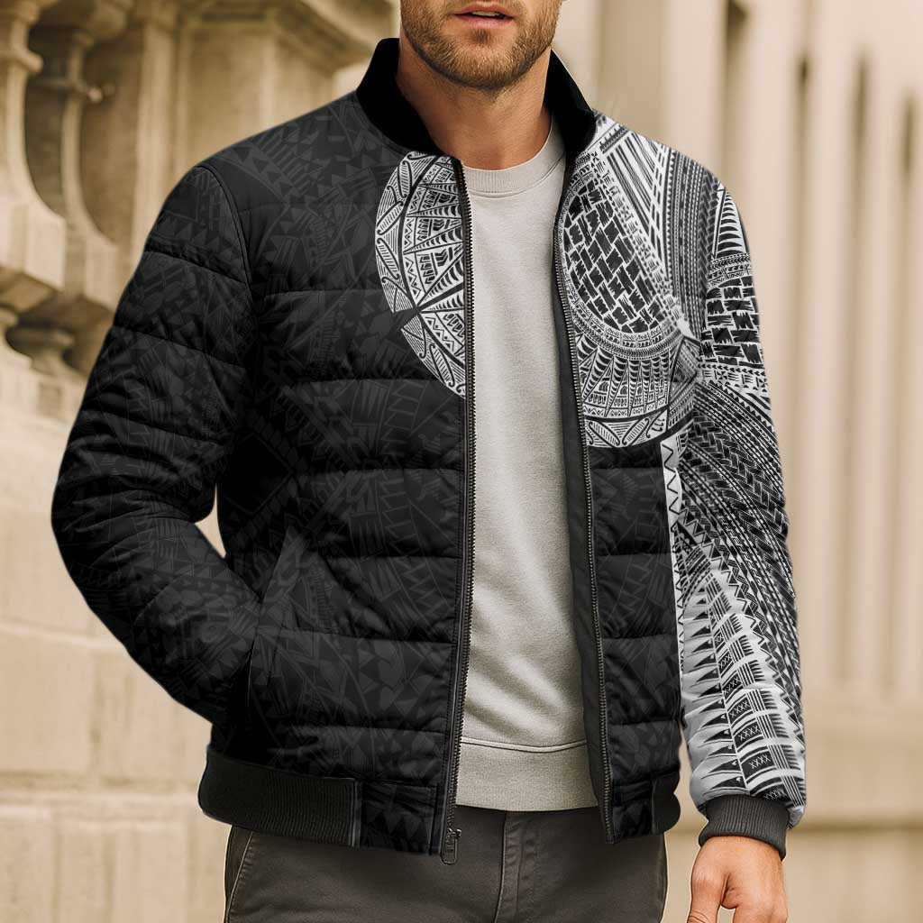 Samoan Tatau Bomber Puffer Jacket Art Tribal Traditional Tattoos LT03 - Polynesian Pride