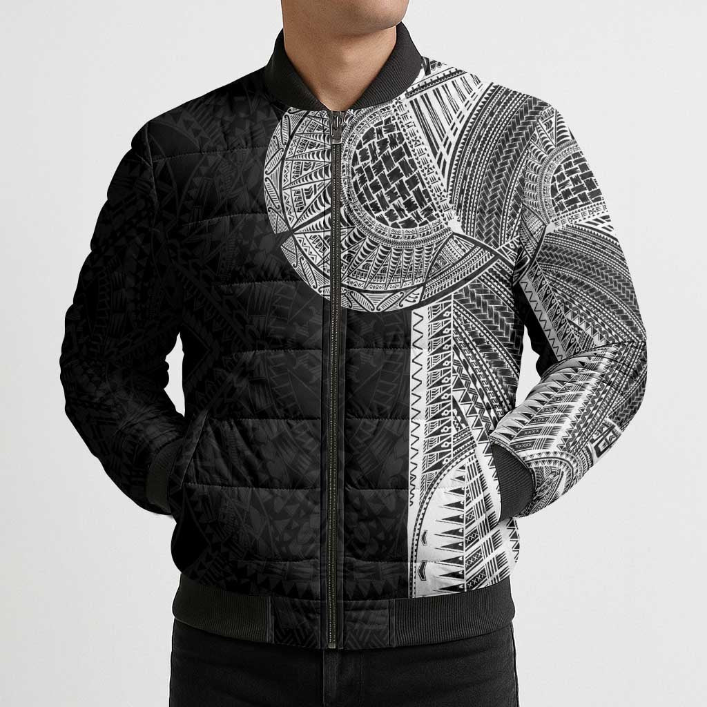 Samoan Tatau Bomber Puffer Jacket Art Tribal Traditional Tattoos LT03 - Polynesian Pride