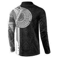 Samoan Tatau Button Sweatshirt Art Tribal Traditional Tattoos LT03 - Polynesian Pride