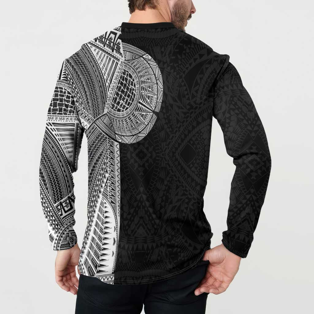 Samoan Tatau Button Sweatshirt Art Tribal Traditional Tattoos LT03 - Polynesian Pride
