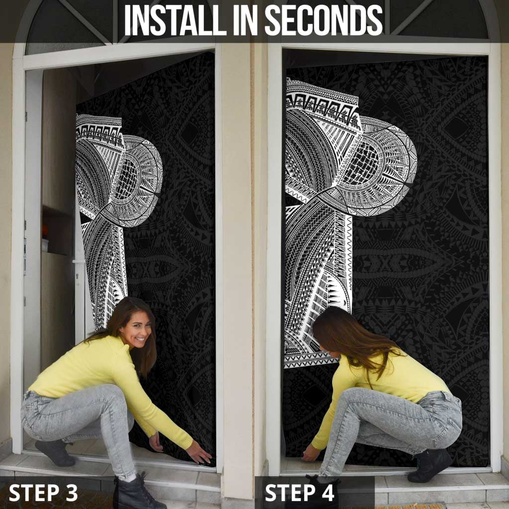 Samoan Tatau Door Cover Art Tribal Traditional Tattoos - Polynesian Pride