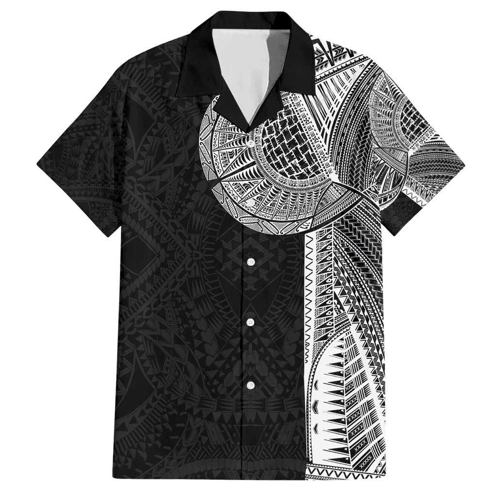 Samoan Tatau Family Matching Short Sleeve Bodycon Dress and Hawaiian Shirt Art Tribal Traditional Tattoos - Polynesian Pride