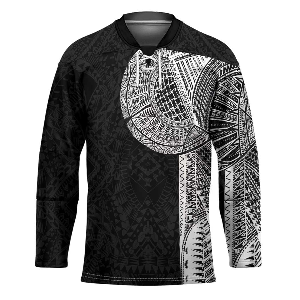 Samoan Tatau Hockey Jersey Art Tribal Traditional Tattoos - Polynesian Pride