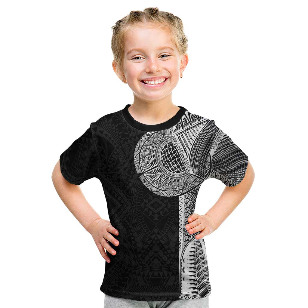 Samoan Tatau Kid T Shirt Art Tribal Traditional Tattoos LT03 Black - Polynesian Pride