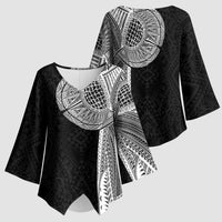 Samoan Tatau Kimono Sleeve Blouse Art Tribal Traditional Tattoos LT03 - Polynesian Pride