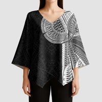 Samoan Tatau Kimono Sleeve Blouse Art Tribal Traditional Tattoos LT03 - Polynesian Pride