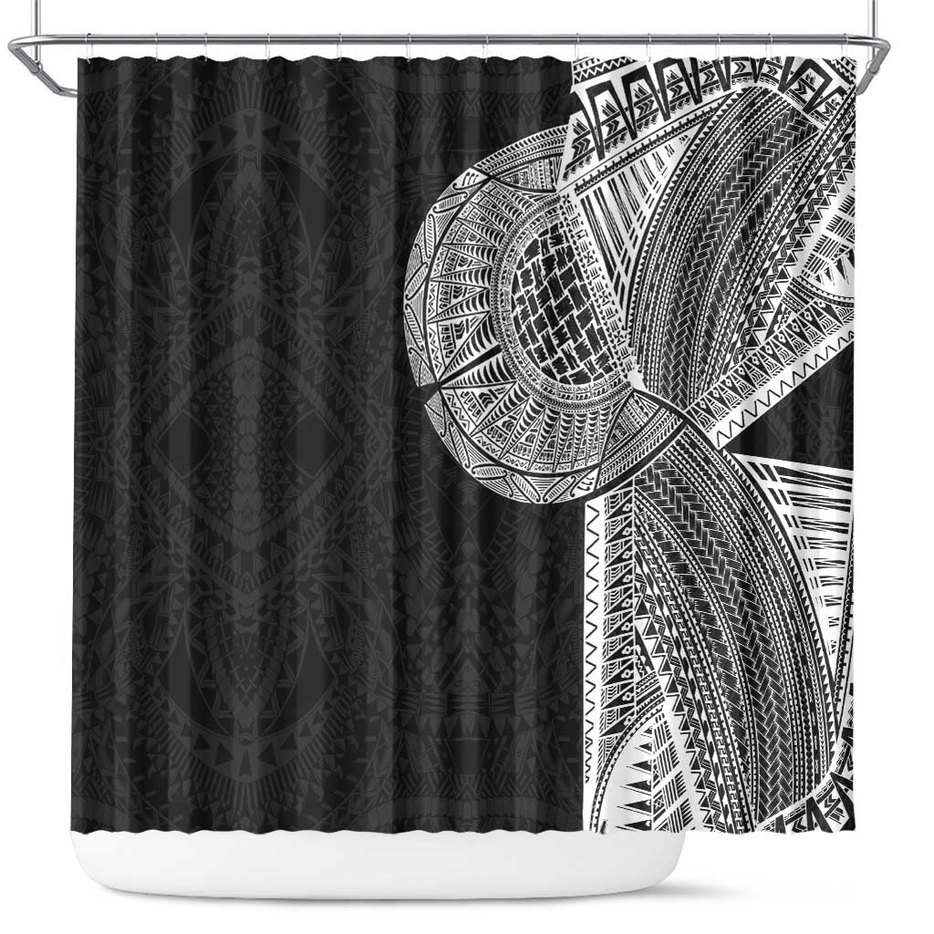 Samoan Tatau Shower Curtain Art Tribal Traditional Tattoos - Polynesian Pride