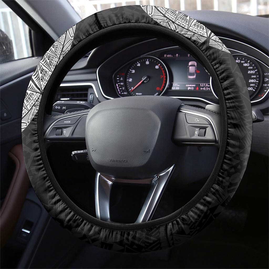 Samoan Tatau Steering Wheel Cover Art Tribal Traditional Tattoos LT03 - Polynesian Pride