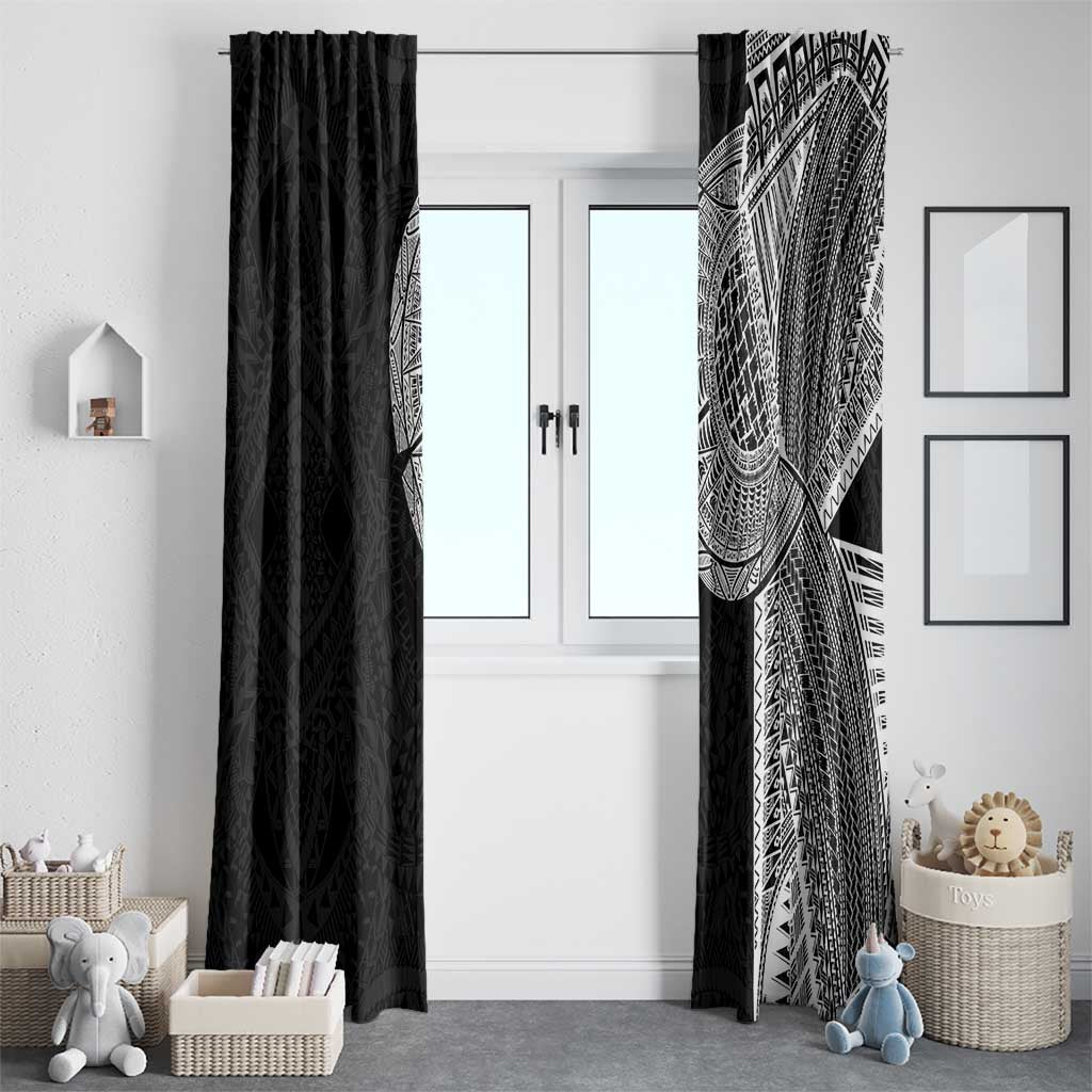 Samoan Tatau Window Curtain Art Tribal Traditional Tattoos - Polynesian Pride
