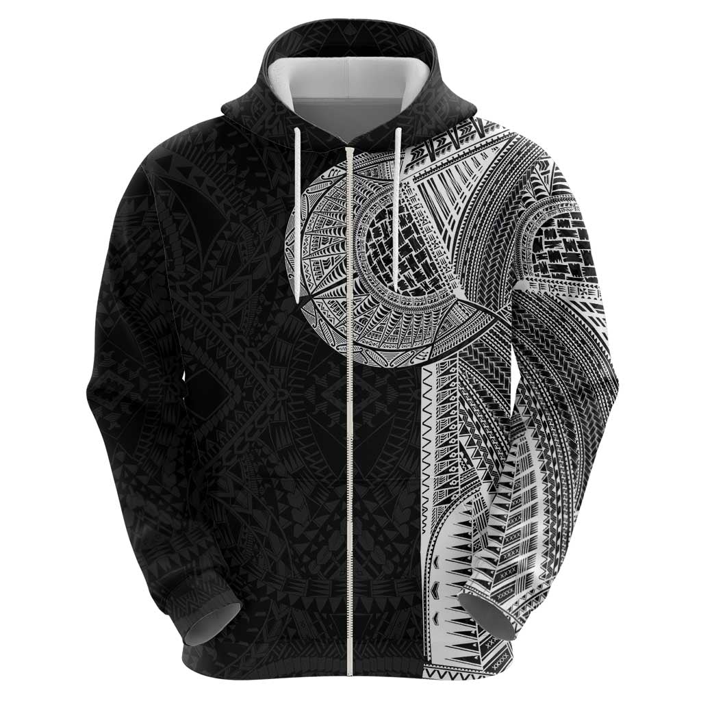 Samoan Tatau Zip Hoodie Art Tribal Traditional Tattoos LT03 - Polynesian Pride