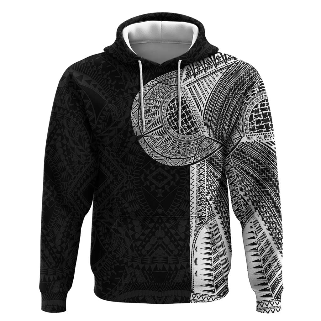 Samoan Tatau Zip Hoodie Art Tribal Traditional Tattoos LT03 Pullover Hoodie Black - Polynesian Pride