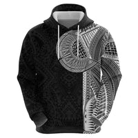 Samoan Tatau Zip Hoodie Art Tribal Traditional Tattoos LT03 - Polynesian Pride