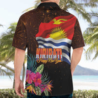 Kiribati Flag and Fireworks Hawaiian Shirt First Place Welcome the New Year LT03 - Polynesian Pride