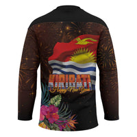 Kiribati Flag and Fireworks Hockey Jersey First Place Welcome the New Year - Polynesian Pride