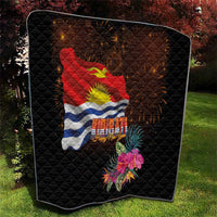 Kiribati Flag and Fireworks Quilt First Place Welcome the New Year - Polynesian Pride