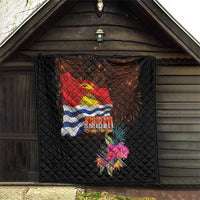 Kiribati Flag and Fireworks Quilt First Place Welcome the New Year - Polynesian Pride