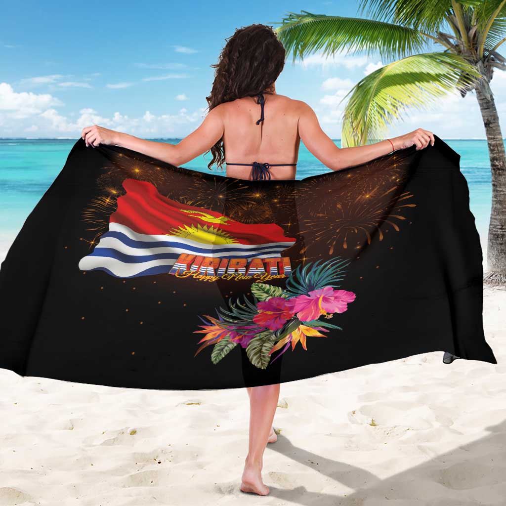 Kiribati Flag and Fireworks Sarong First Place Welcome the New Year - Polynesian Pride