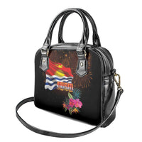 Kiribati Flag and Fireworks Shoulder Handbag First Place Welcome the New Year - Polynesian Pride