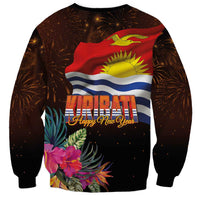 Kiribati Flag and Fireworks Sweatshirt First Place Welcome the New Year - Polynesian Pride