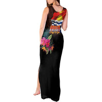 Kiribati Flag and Fireworks Tank Maxi Dress First Place Welcome the New Year - Polynesian Pride