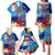 Personalised Haiti 220th Anniversary Independence Day Family Matching Puletasi Dress and Hawaiian Shirt Ayiti Flower with Polynesian Pattern LT03 - Polynesian Pride