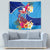 Personalised Haiti 220th Anniversary Independence Day Tapestry Ayiti Flower with Polynesian Pattern LT03 - Polynesian Pride