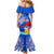 Personalised Samoa 62nd Anniversary Independence Day Family Matching Mermaid Dress and Hawaiian Shirt Samoan Tribal Flag Style LT03 - Polynesian Pride