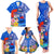 Personalised Samoa 62nd Anniversary Independence Day Family Matching Tank Maxi Dress and Hawaiian Shirt Samoan Tribal Flag Style LT03 - Polynesian Pride