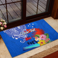 Personalised Samoa 62nd Anniversary Independence Day Rubber Doormat Samoan Tribal Flag Style LT03 - Polynesian Pride