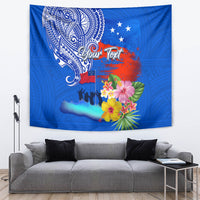 Personalised Samoa 62nd Anniversary Independence Day Tapestry Samoan Tribal Flag Style LT03 - Polynesian Pride